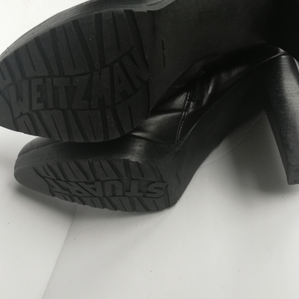 Stuart Weitzman Platform To The Knee Leather Boots - image 7